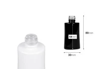 Γυάλινη φιάλη αρωματοποιίας 30 ml οβάλ σε μαύρο ή λευκό χρώμα (18/415)