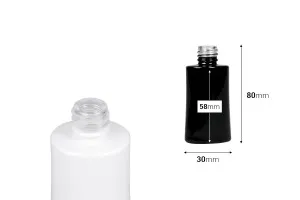 Γυάλινη φιάλη αρωματοποιίας 30 ml οβάλ σε μαύρο ή λευκό χρώμα (18/415)-2