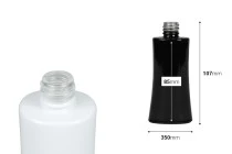 Γυάλινη φιάλη αρωματοποιίας 50 ml οβάλ σε μαύρο ή λευκό χρώμα (18/415)	