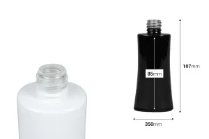 Γυάλινη φιάλη αρωματοποιίας 50 ml οβάλ σε μαύρο ή λευκό χρώμα (18/415)	-2