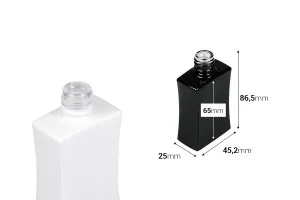 30ml rectangular glass perfume bottle (18/415), in black or white color-2