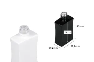 50 ml rechteckige Parfümflasche aus Glas (18/415), in schwarzer oder weißer Farbe-2