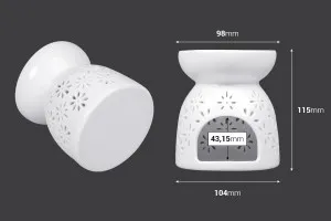 Κεραμικός αρωματιστής χώρου για wax melts και έλαια-2