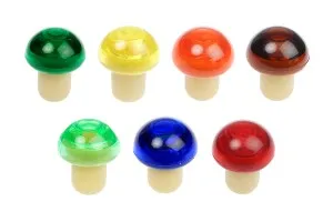 Plastic head silicone corks F18-1