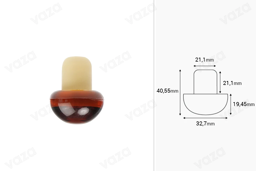 Liège de silicone F18 tête pompeuse liège laminé Liège de silicone F18 tête pompeuse liège laminé-photo_dimensions