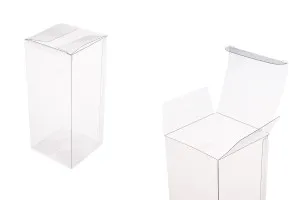Boîte d'emballage PET transparente 70x70x160 mm - 50 pcs-1