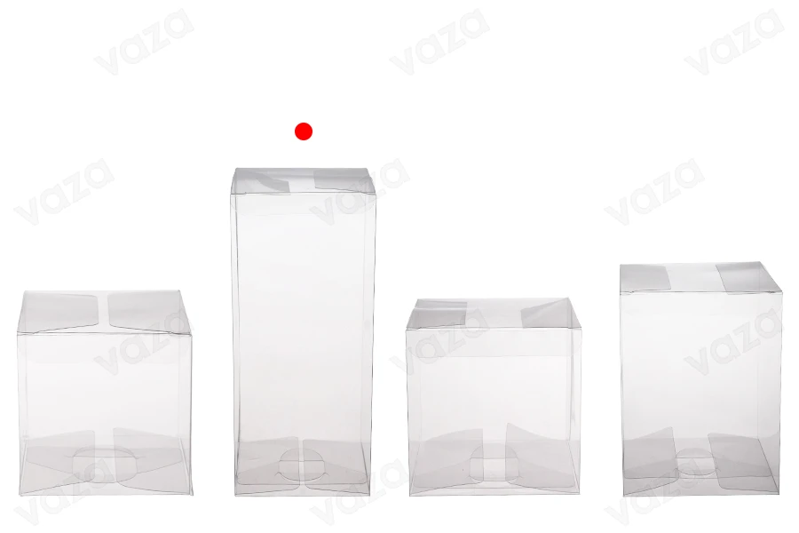Trasparent PET packaging box 70x70x160 mm - 50 pcs Trasparent PET packaging box 70x70x160 mm - 50 pcs-image_group