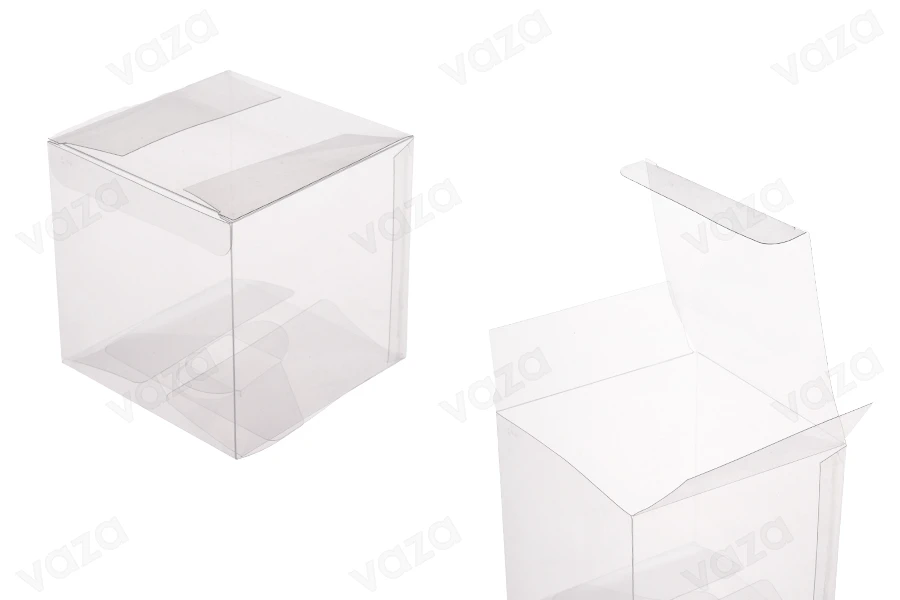 Trasparent PET packaging box 90x90x90 mm - 50 pcs Trasparent PET packaging box 90x90x90 mm - 50 pcs-image_product