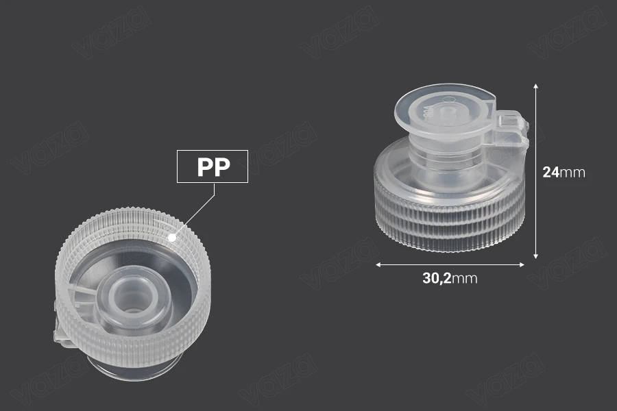 Πλαστικό καπάκι flip top PP28 ημιδιάφανο-εικόνα_διαστάσεις