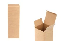 Petite boîte en carton, impression « bois » 49 x 49 x 141  - 50 pcs