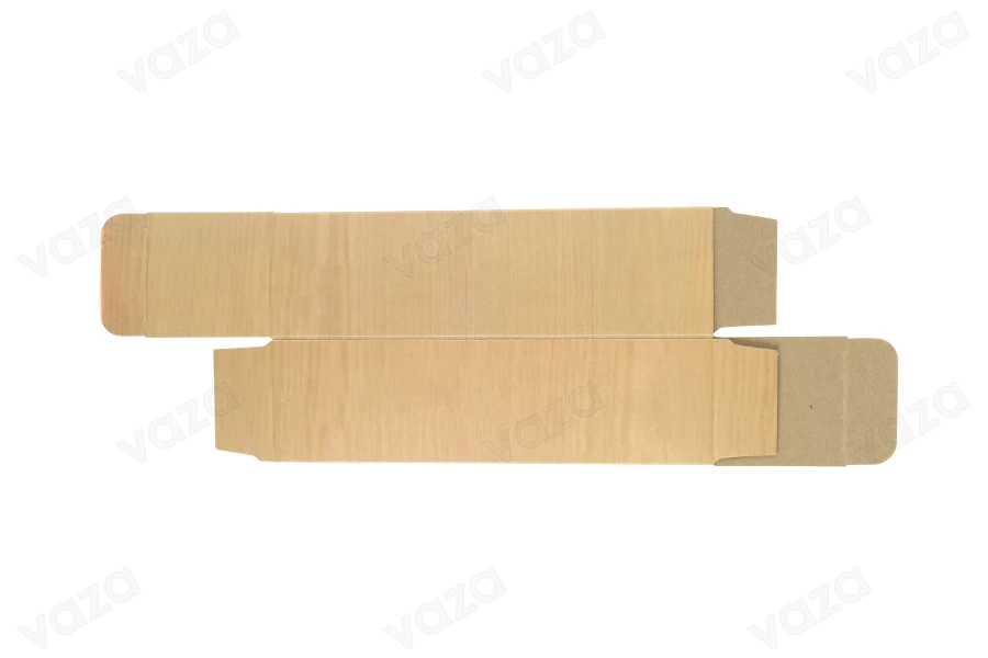 Kartonschachtel mit Holzmuster für Flaschen 100ml für Mandelöl,  46x46x160 - 50 Stk-bildgruppe