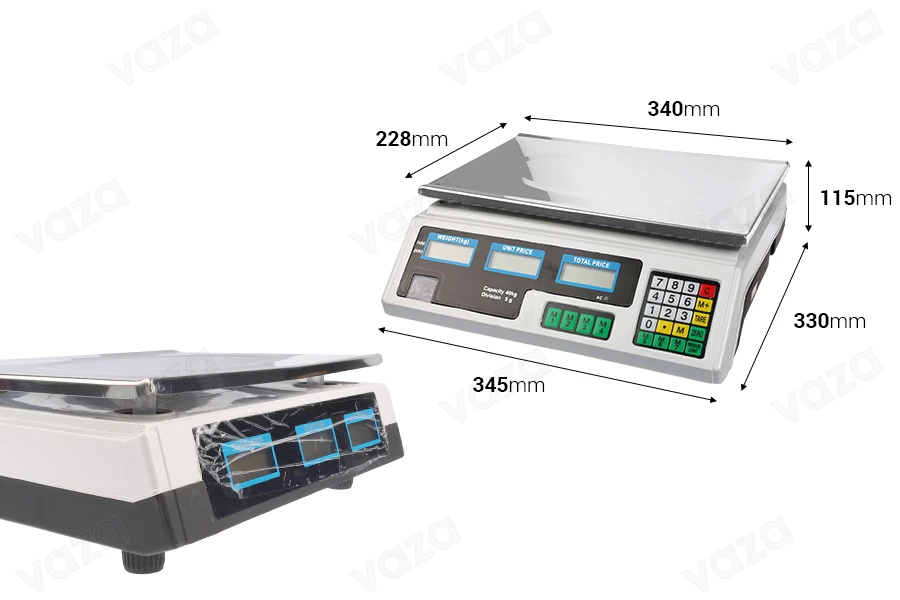 Präzise digitale Tischwaage 40kg mit Doppelanzeige-bildabmessungen