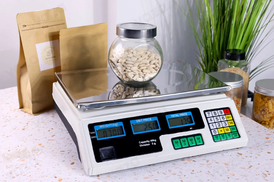Präzise digitale Tischwaage 40kg mit Doppelanzeige-