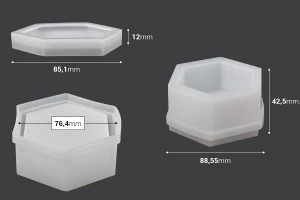 Silicone mold in square shape for epoxy resin-2