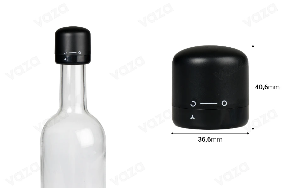 Bouchon de sécurité réutilisable pour bouteilles de vin Bouchon de sécurité réutilisable pour bouteilles de vin-photo_dimensions