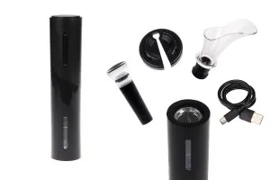 Tire-bouchon électrique avec accessoires pour bouteilles de vin