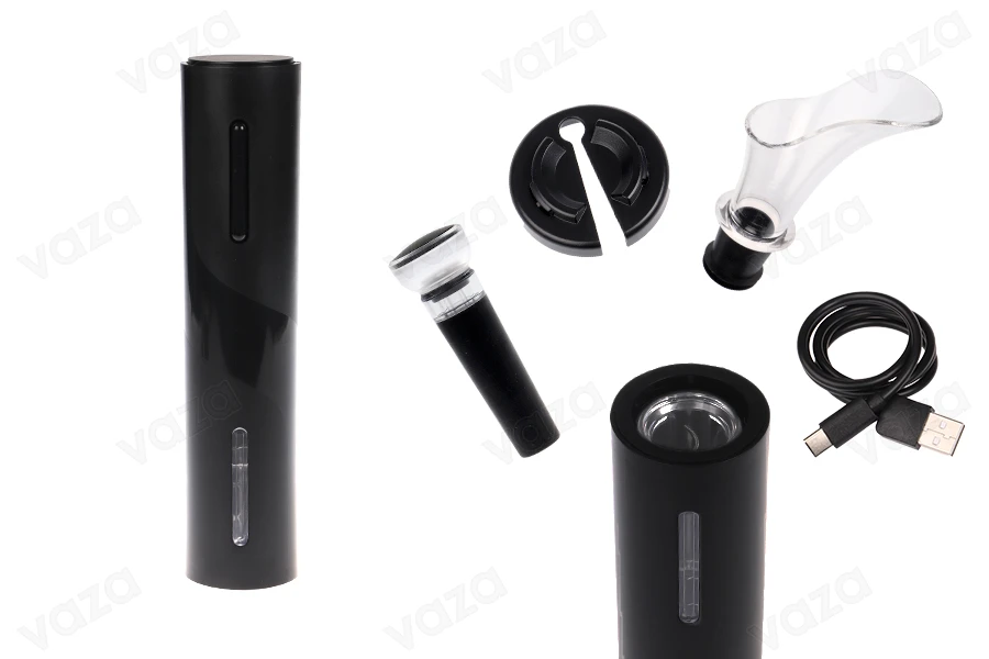Cavatappi elettrico con accessori per bottiglie di vino Cavatappi elettrico con accessori per bottiglie di vino-εικόνα_προϊοντική