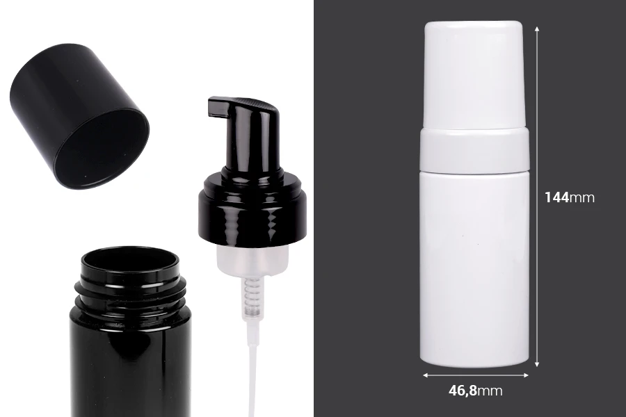 PET-Kunststoffflasche 100 ml mit Schaumpumpe - 12 Stk PET-Kunststoffflasche 100 ml mit Schaumpumpe - 12 Stk