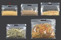 Σακουλάκια τύπου Doy Pack 240x40x170 mm διάφανα με κλείσιμο zip και δυνατότητα σφράγισης με θερμοκόλληση - 50 τμχ Σακουλάκια τύπου Doy Pack 240x40x170 mm διάφανα με κλείσιμο zip και δυνατότητα σφράγισης με θερμοκόλληση - 50 τμχ