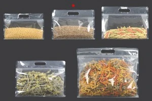 Doy Pack bags 255x40x190 mm transparent with zip closure and heat sealable - 50 pcs-3