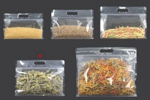 Doy Pack bags 295x40x230 mm transparent with zip closure and heat sealable - 50 pcs-3