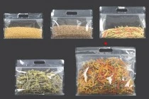 Doy Pack Beutel 345x40x295mm transparent mit Reißverschluss und heißsiegelbar - 50 Stk