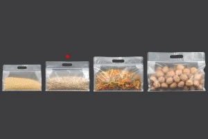 Doy Pack bags 255x40x190 mm translucent with zip closure and heat sealable - 50 pcs-6