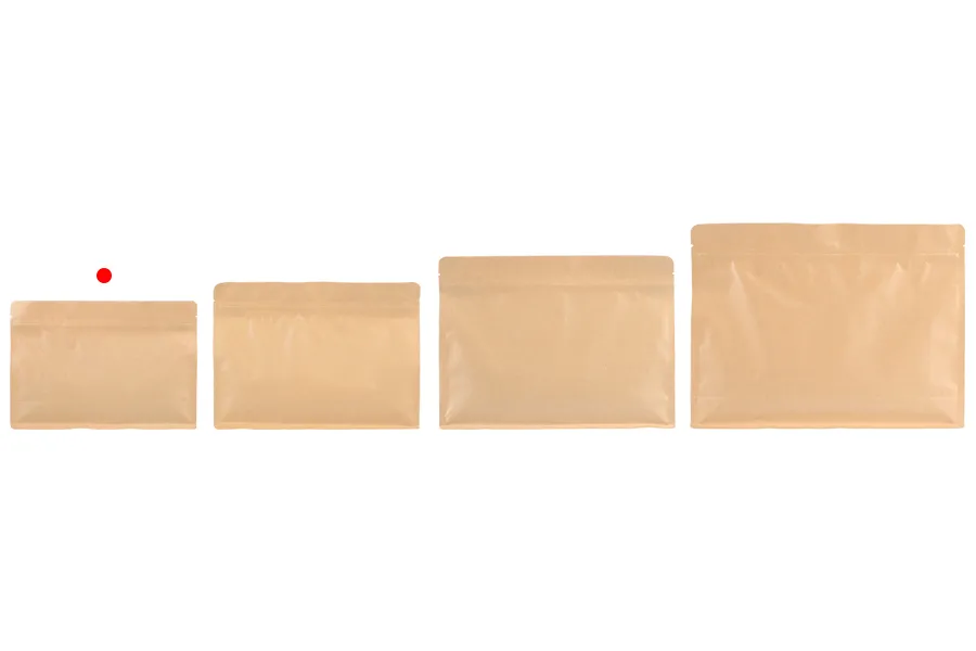 Σακουλάκια κραφτ τύπου Doy Pack 240x40x170 mm με κλείσιμο zip και δυνατότητα σφράγισης με θερμοκόλληση - 50 τμχ Σακουλάκια κραφτ τύπου Doy Pack 240x40x170 mm με κλείσιμο zip και δυνατότητα σφράγισης με θερμοκόλληση - 50 τμχ