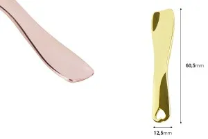 Spatule pour métal crème 60,5 mm de couleur or ou or rose - 6 pcs-2