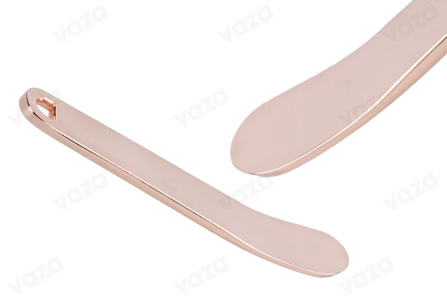 Spatula for cream metallic 58 mm in rose gold color - 6 pcs-image_product