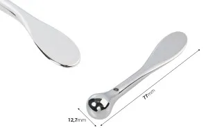 Spatule pour métal crème 77 mm avec bout rond - 6 pcs-2