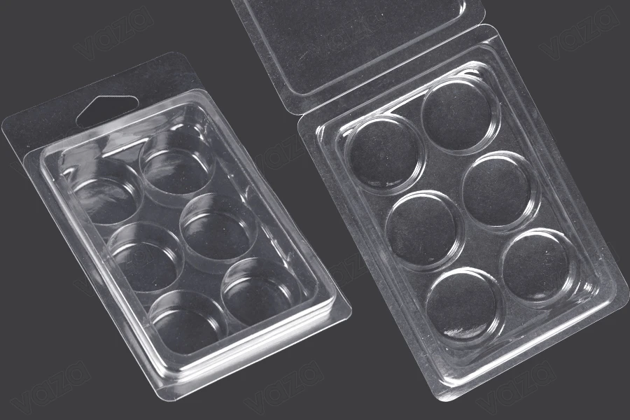 Kuti plastike (PET) 6 vende për wax melts të rrumbullakëta - 20 copë Kuti plastike (PET) 6 vende për wax melts të rrumbullakëta - 20 copë-εικόνα_προϊοντική