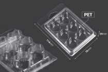 Θήκη πλαστική (PET) 6 θέσεων για wax melts σε σχήμα καρδιάς - 20 τμχ Θήκη πλαστική (PET) 6 θέσεων για wax melts σε σχήμα καρδιάς - 20 τμχ