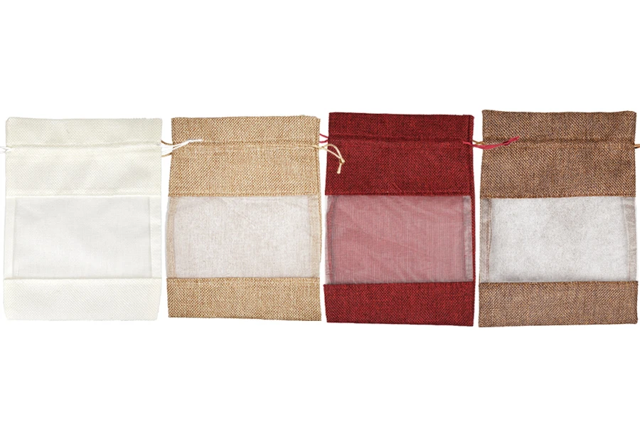 Pochette en lin 160x230 mm avec fenêtre (tulle) de différentes couleurs - 25 pcs Pochette en lin 160x230 mm avec fenêtre (tulle) de différentes couleurs - 25 pcs