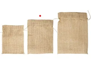 Burlap bag 130x180 mm in natural color - 25 pcs-5
