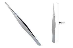 Pince à épiler en acier inoxydable de 140 mm de long-2