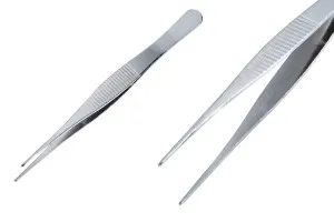 Pince à épiler en acier inoxydable de 180 mm de long