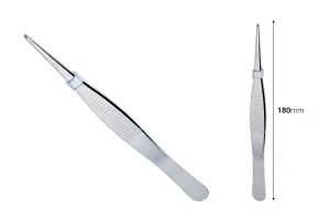 Pince à épiler en acier inoxydable de 180 mm de long-2