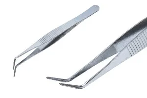 Pincettes - pincettes en acier inoxydable de 120 mm de long