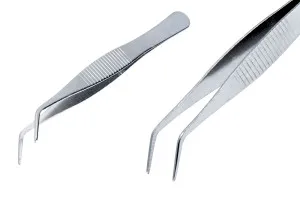Pince à épiler en acier inoxydable de 160 mm de long