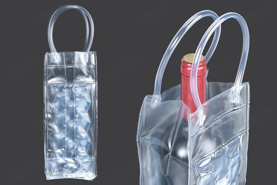 Transparent isothermal bottle bag with handle-image_product