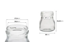 Γυάλινο βαζάκι 50 ml (Τ.Ο 43) Γυάλινο βαζάκι 50 ml (Τ.Ο 43)