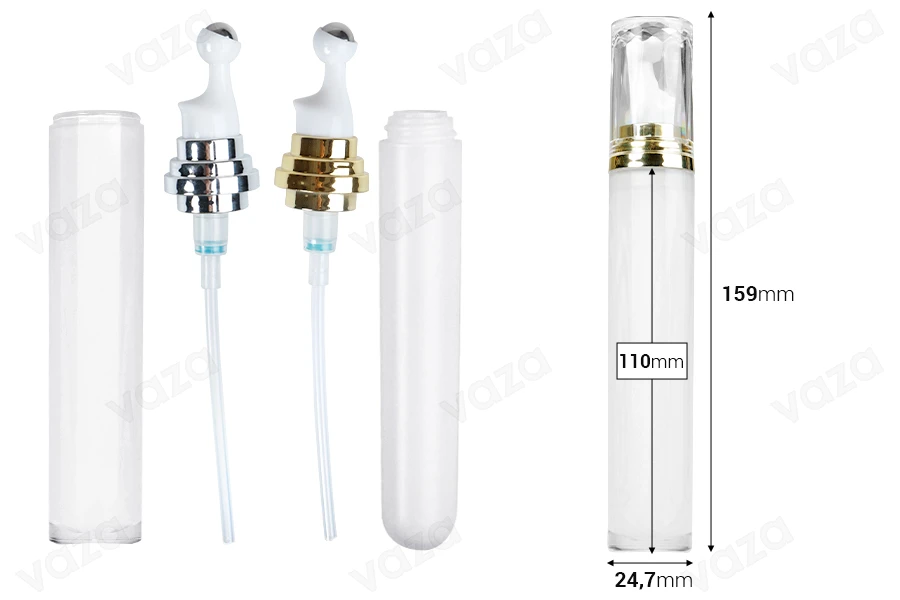 Μπουκαλάκι ακρυλικό 20 ml κυλινδρικό για καλλυντική χρήση με αντλία roll-on και διάφανο καπάκι - 6 τμχ Μπουκαλάκι ακρυλικό 20 ml κυλινδρικό για καλλυντική χρήση με αντλία roll-on και διάφανο καπάκι - 6 τμχ-εικόνα_διαστάσεις
