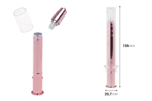 Tube - seringue acrylique 10 ml airless à usage cosmétique de couleur bronze avec bouchon - 6 pcs-2