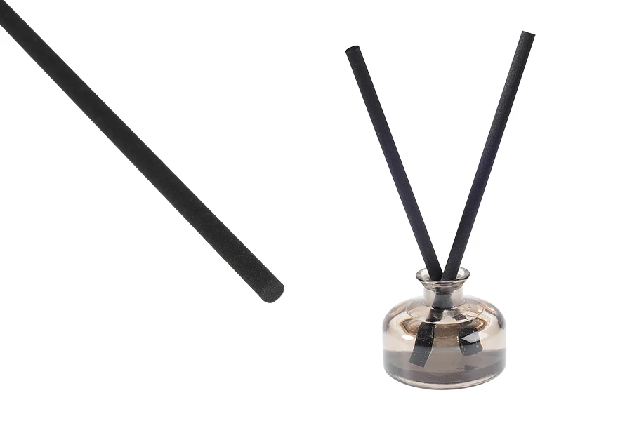 Fiber sticks 10x250 mm (hard) για αρωματικά χώρου σε μαύρο χρώμα - 5 τμχ