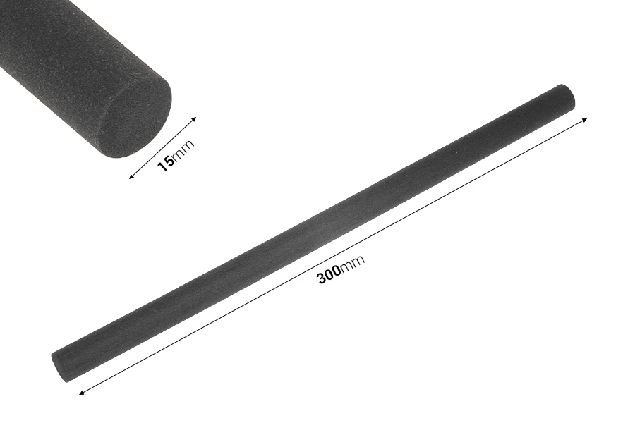 Fiber stick 15x300 mm (hard) για αρωματικά χώρου σε μαύρο χρώμα - 1 τμχ