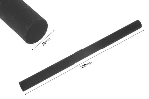 Bâton de fibre 20x300 mm (dur) pour parfums d&#39;ambiance de couleur noire - 1 pc-2