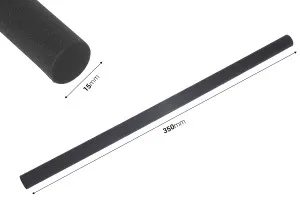 Fiber stick 15x350 mm (soft) for room fragrances in black color - 1 pc-2