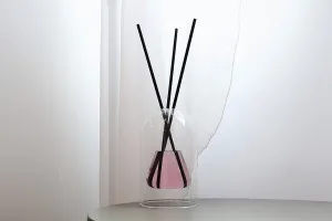 Contenitore in vetro soffiato a due camere da 220 ml adatto per profumare ambienti-5