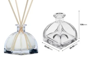 Flacon en verre 300 ml transparent adapté au parfum d&#39;ambiance-2